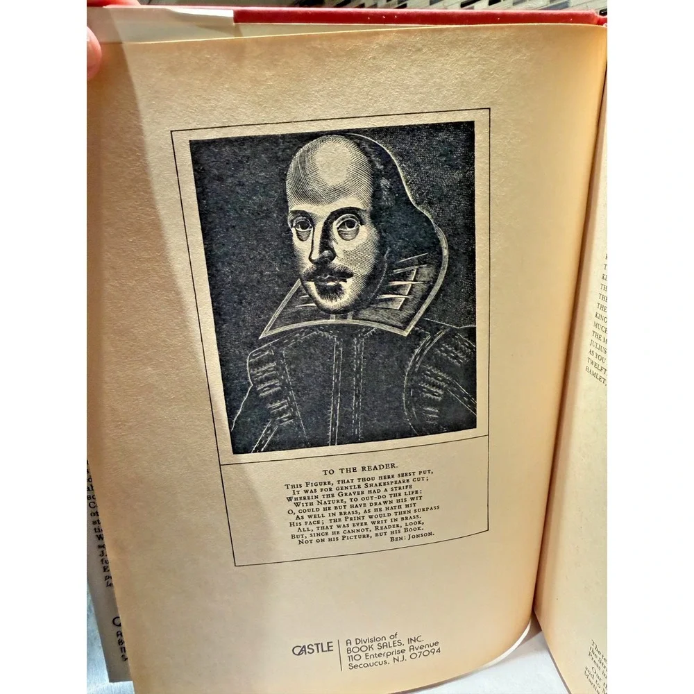 RARE! VTG Shakespeare The Complete Works HC Castle Books Sir Paul Harvey Classic